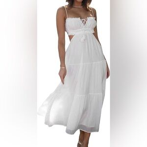 Elegant White Maxi Dress